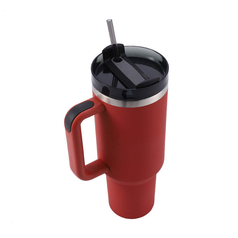 Amazon's new 40oz Handle Ice Bar Thermos Cup 304 Car cup Thermal cold beer Cola car water cup